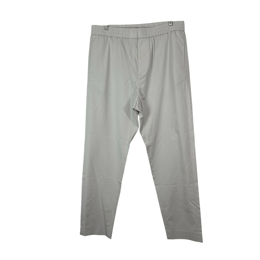 COS Chino Pants Womens Large Ivory Beige Twill Stretch Casual Work Comfort
